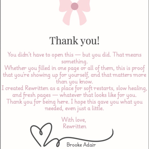 CUSTOM Digital Journal ✿ Self-Care PDF for Your Reset Era - Picture 9 of 9